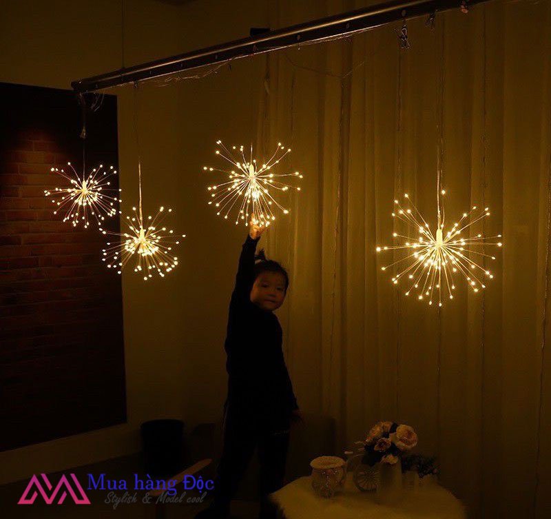Bộ đèn rèm trang trí bồ công anh cắm điện 3.5 mét LOẠI 1