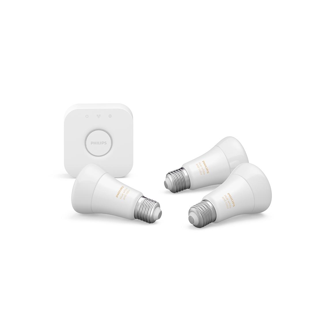 Bộ 3 Bóng Đèn Philips Hue White and Color Ambiance Starter Kit E27