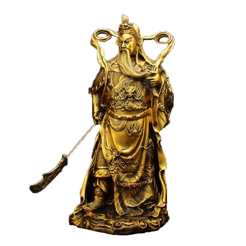 Tượng quan công Vân trường bằng đồng thau phong thủy Hồng Thắng