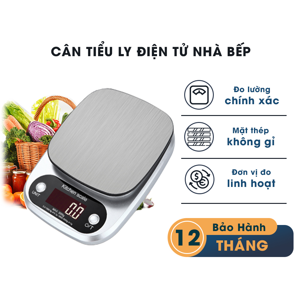 Cân Tiểu Ly Điện Tử Nhà Bếp