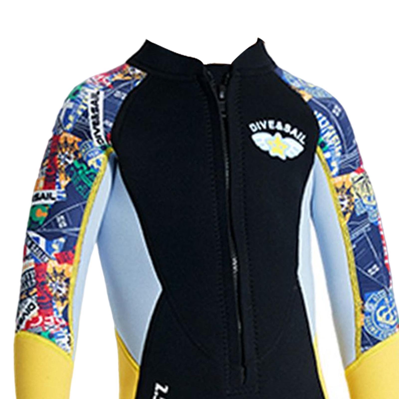 2.5mm Neoprene Wetsuit Kids  Thermal Swimsuit for Surfing