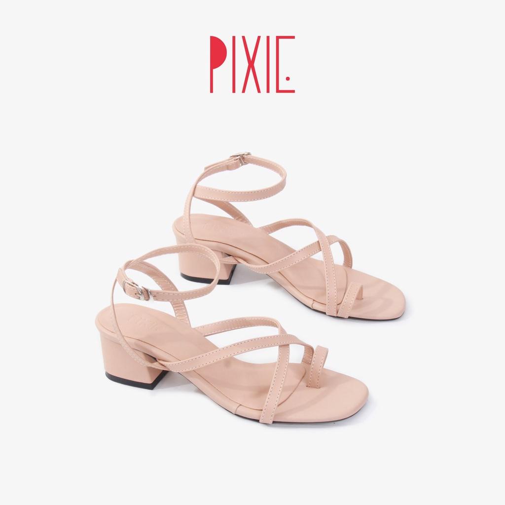 Giày Sandal Cao Gót 5cm Xỏ Ngón Pixie X769