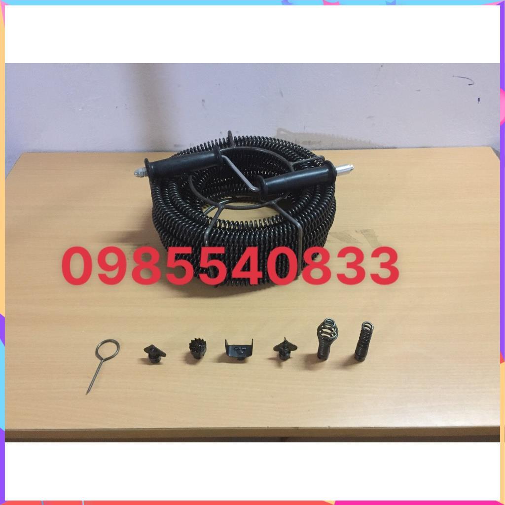 Dây thông tắc cống dài 21M dùng tay quay, thông bồn cầu,bồn rửa mặt,thông đường ống nước