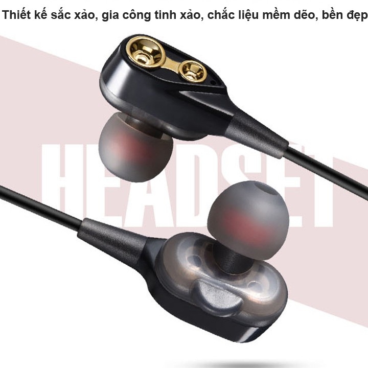 Tai nghe nhét tai không dây TX-21 HiFi lõi kép siêu bass với âm thanh chất lượng cao - kết nối bluetooth - có mic thoại
