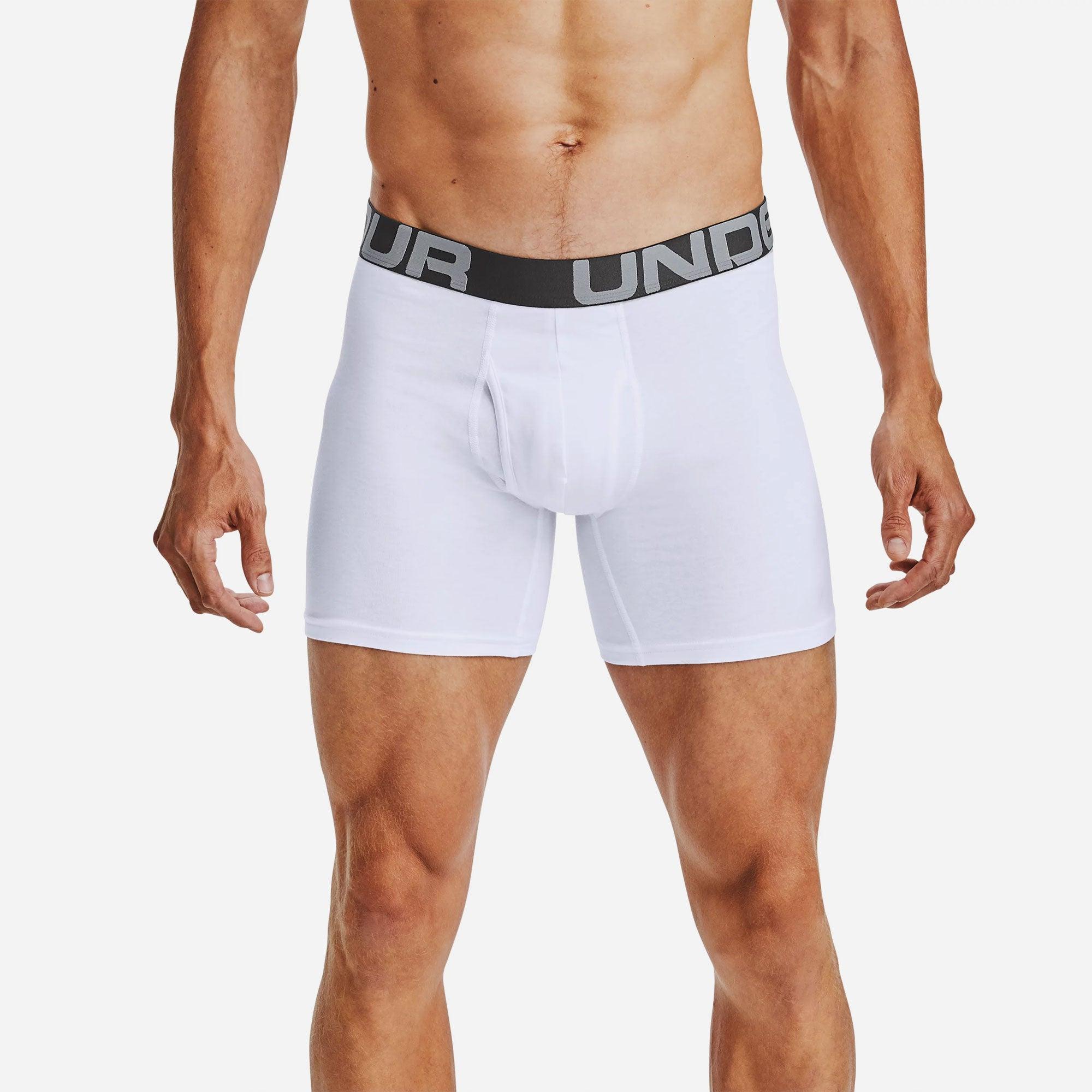 Đồ lót thể thao nam Under Armour Charged Cotton 6&quot; Boxerjock 3 Pack - 1363617-100