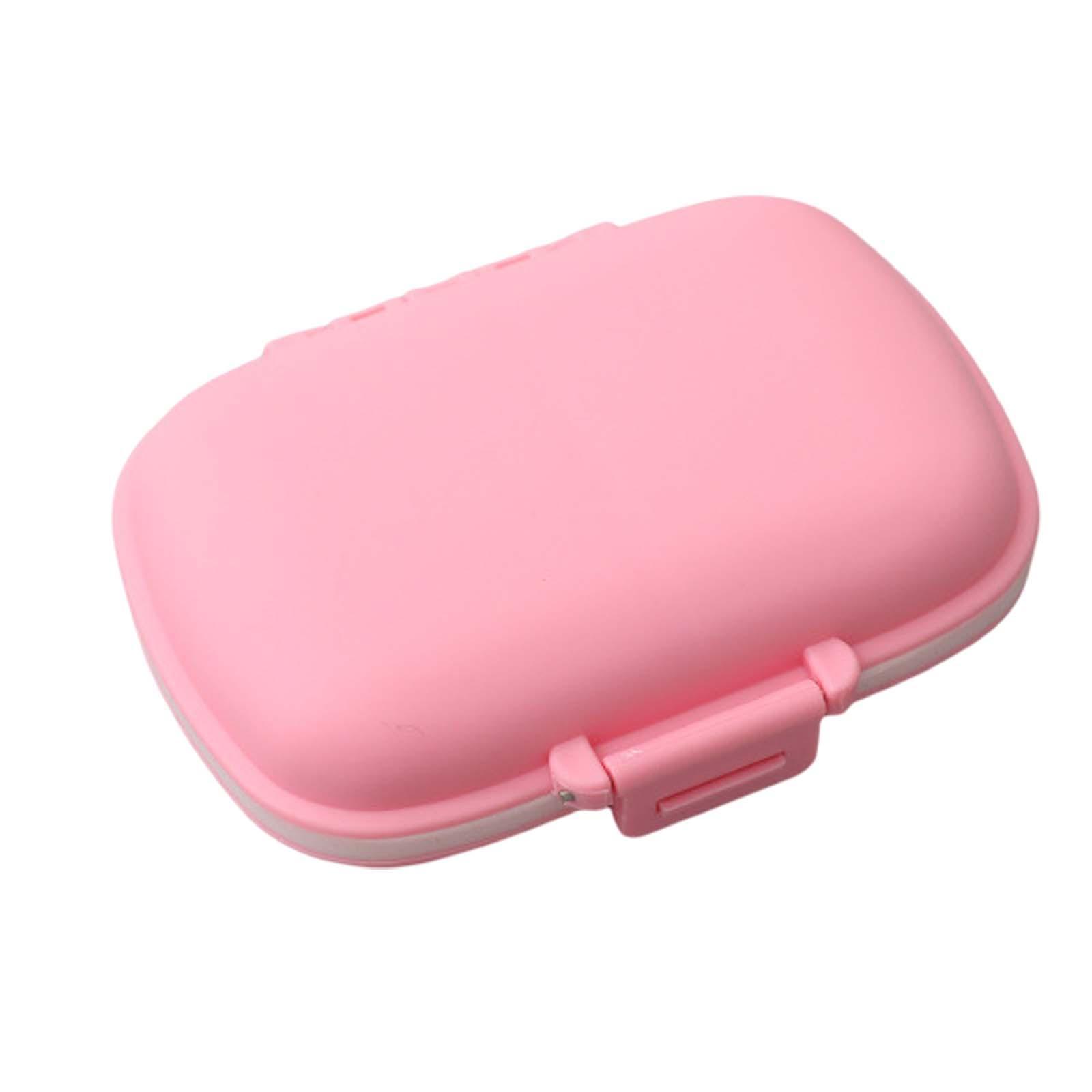 Daily Organizer Travel Case Easy to Use Tablet Reminder Durable Container Each Day Week with 8 Compartment Dispenser