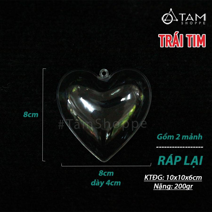 Phụ kiện trong suốt trang trí noel nhiều kiểu dáng X-PKTCT-73