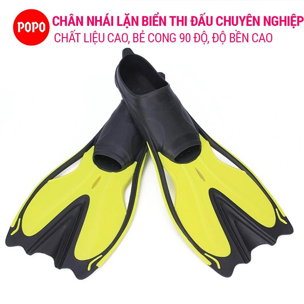 Chân vịt chân nhái lặn biển chuyên nghiệp DF08 POPO chất liệu cao cấp bẻ cong được 90 độ sử dụng cho lặn ngắm san hô