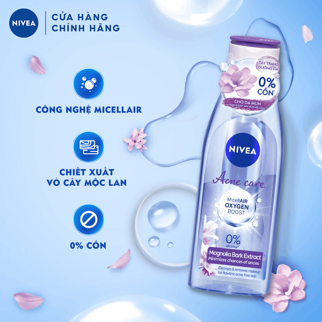 Nước Tẩy Trang NIVEA Acne Care Ngừa Mụn Micellar Water (200ml) - 89271