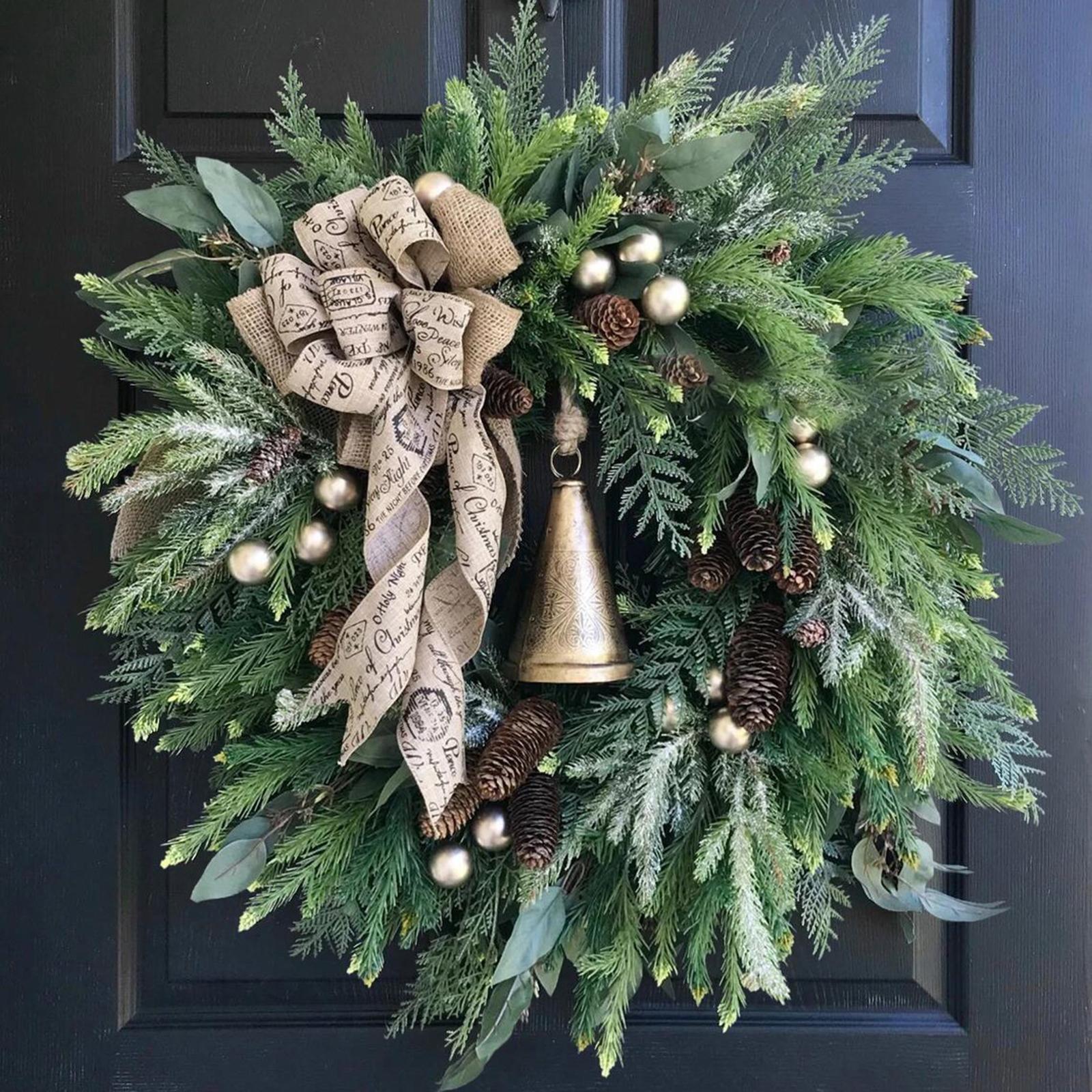 Artificial Wreath Christmas Winter Wreath Garland for Door Wedding
