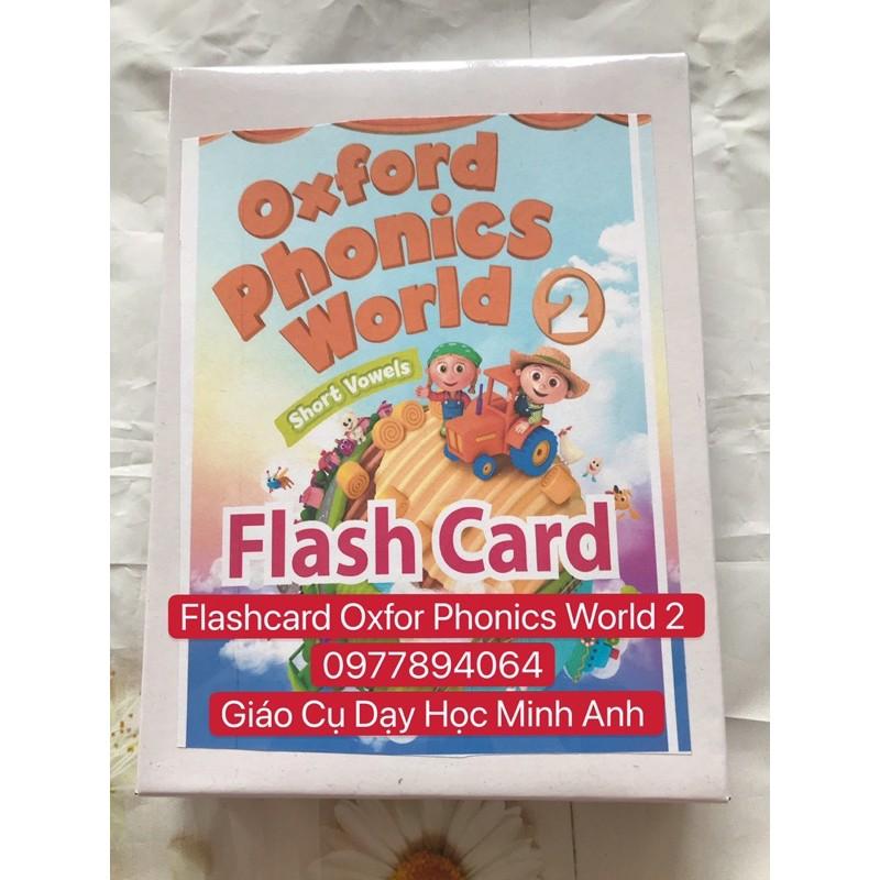 FLASHCARD OXFORD PHONICS WORLD 2️93 thẻ phonics thiết kế hai mặt cực đẹp dạy Tiếng Anh cho trẻ mầm non