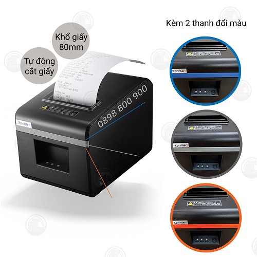 Máy in hóa đơn bán hàng kết nối điện thoại Xprinter K80mm cổng Lan