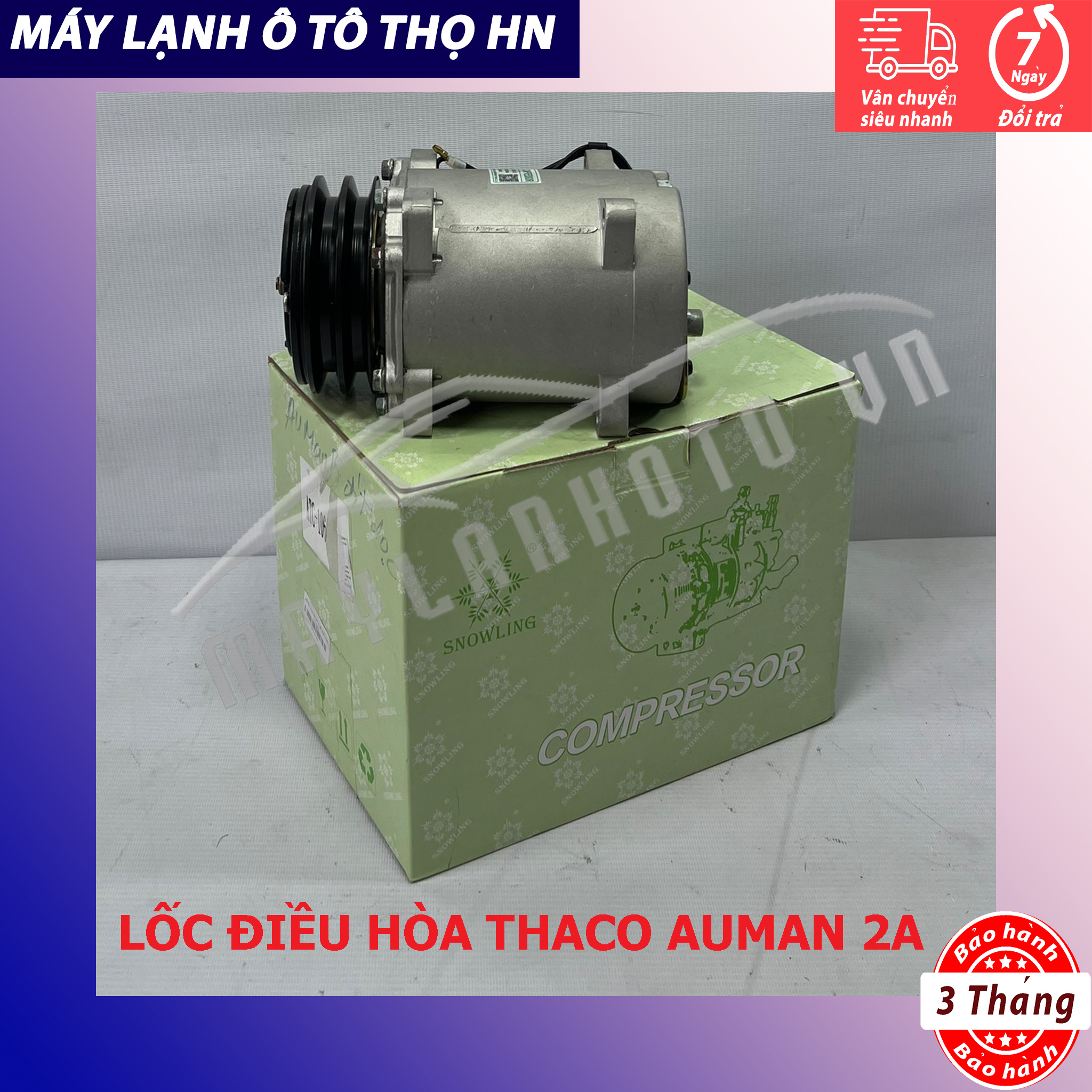 Lốc điều hòa Thaco Auman 2A 24V hàng Trung Quốc