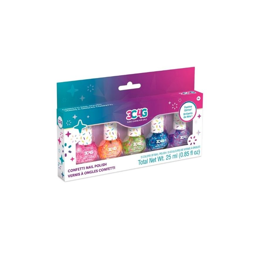 Đồ Chơi Combo 5 Sơn Móng Tay Confetti MAKE IT REAL 20260701/10012MIR