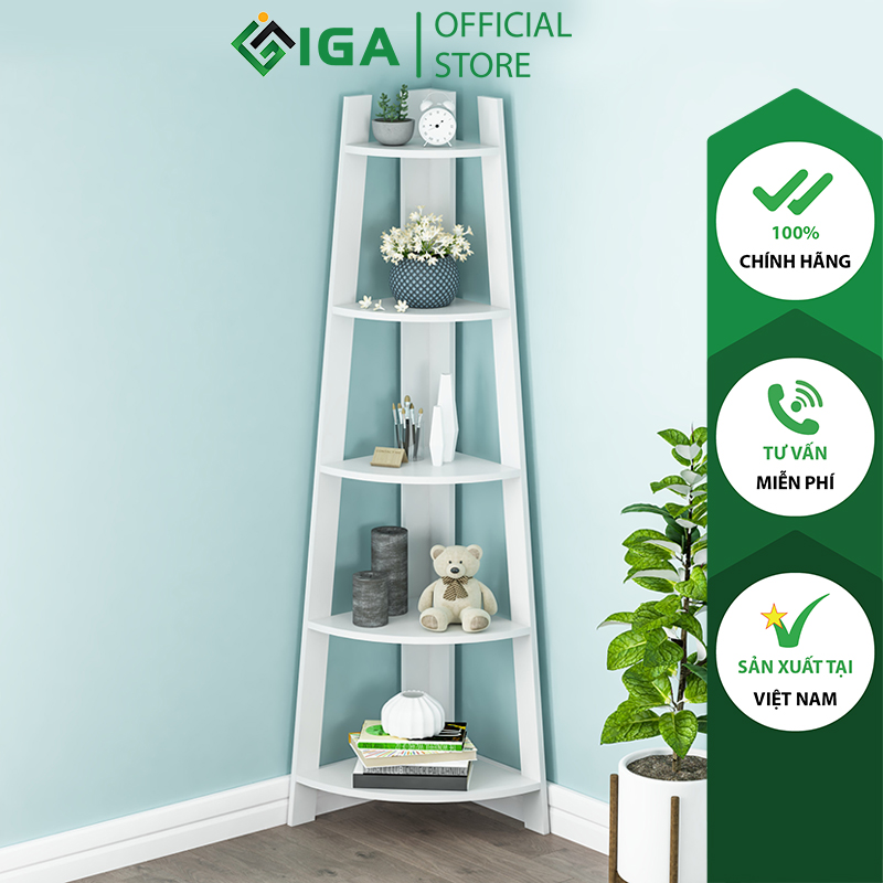 Kệ Góc Đa Năng White Corner 5F Thông Minh Phong Cách Hiện Đại