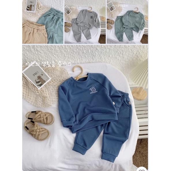 Bộ Dài Tay giữ nhiệt ấm cho bé trai bé gái 6-15kg
