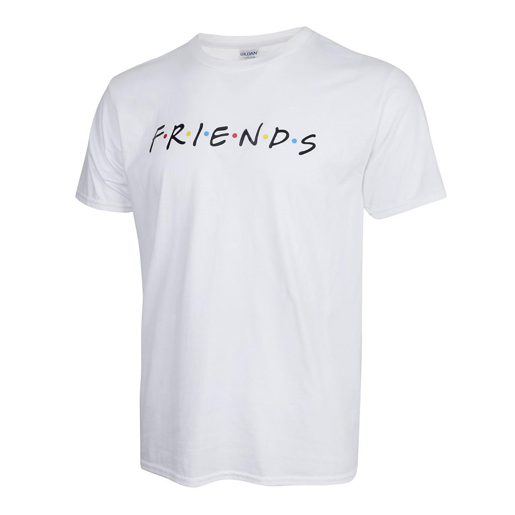 Women's Short Sleeve Round Neck T-shirt Funny Letter Printed Friends Shirt Comfy Casual Sport Tops