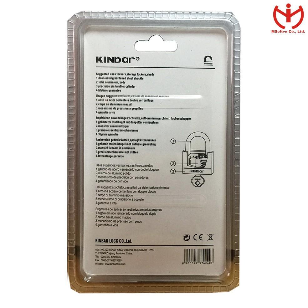 Ổ khóa vali Kinbar thân nhôm rộng 30mm - khóa hành lý - MSOFT