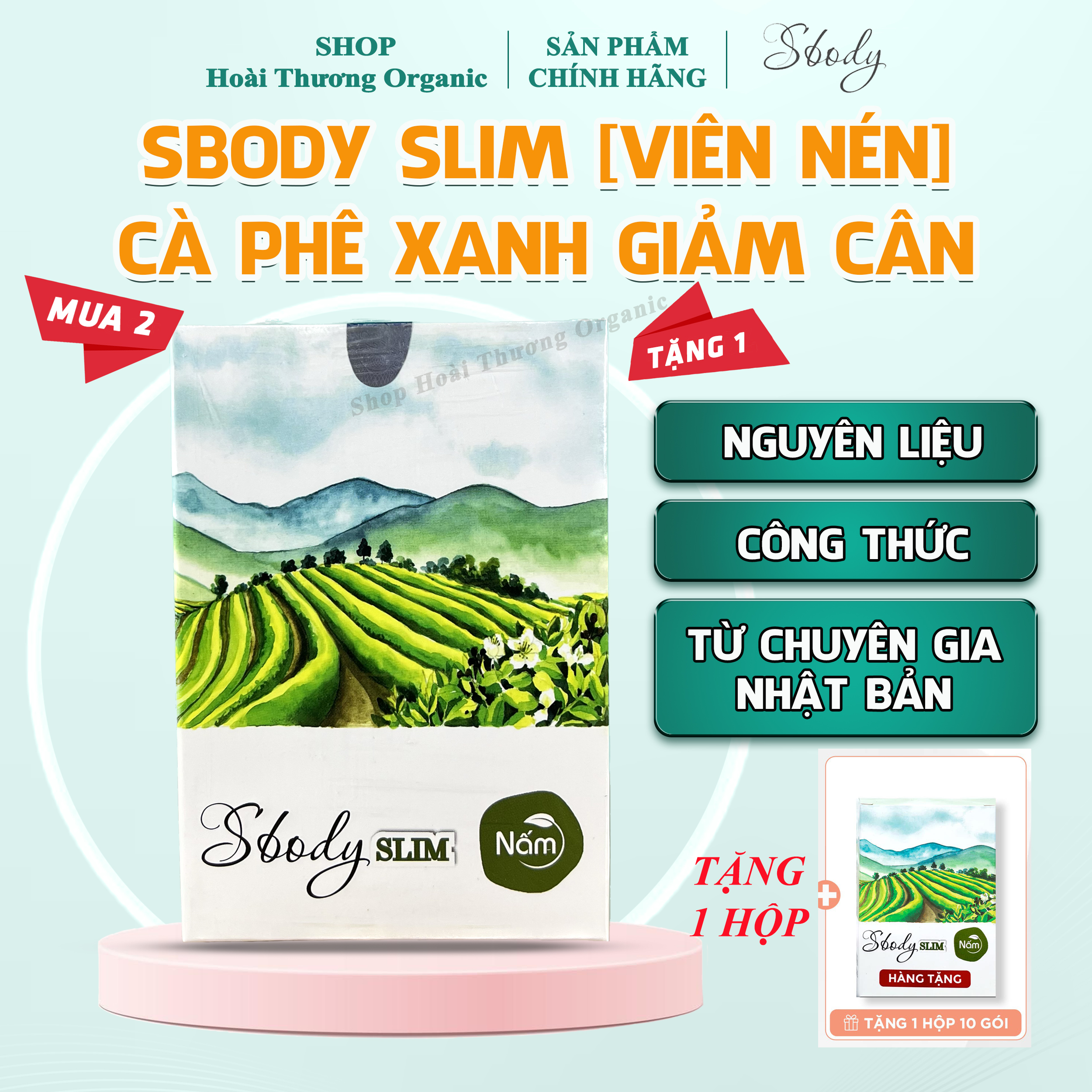 Sbody Slim Viên uống hỗ trợ Giảm Cân Nấm - Hỗ trợ Giảm Cân An Toàn & Không gây Mệt Mỏi!