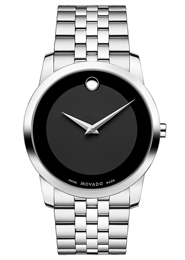 Đồng Hồ Nam Dây Kim Loại Movado 0606504 (40mm) - Mặt Đen