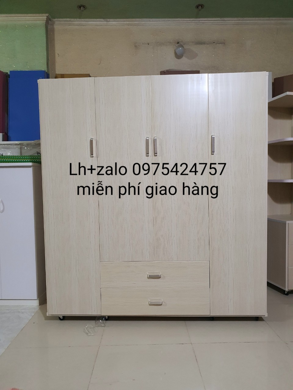 Tủ nhựa đài loan 4 cánh freeship