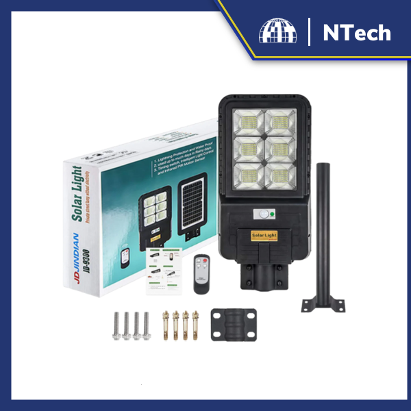 Đèn năng lượng mặt trời Jindian- Đèn đường NLMT Công suất 300W -Khung ABS- Chip Led "SMD"