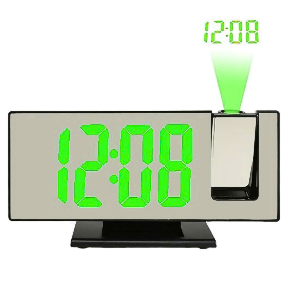 Đồng Hồ Led Chiếu Giờ Lên Trần Nhiều Màu Có Báo Thức Và Hiển Thị Nhiệt Độ.