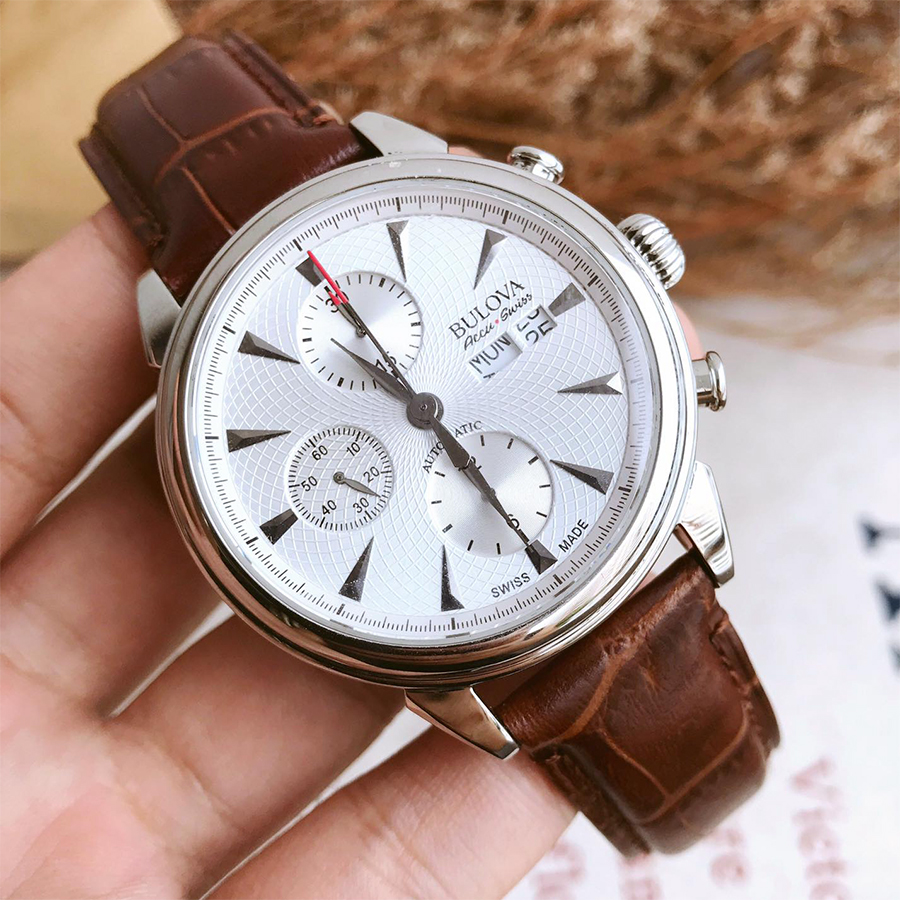 Đồng Hồ Nam Dây Da BULOVA 63C112 (42mm) - Nâu