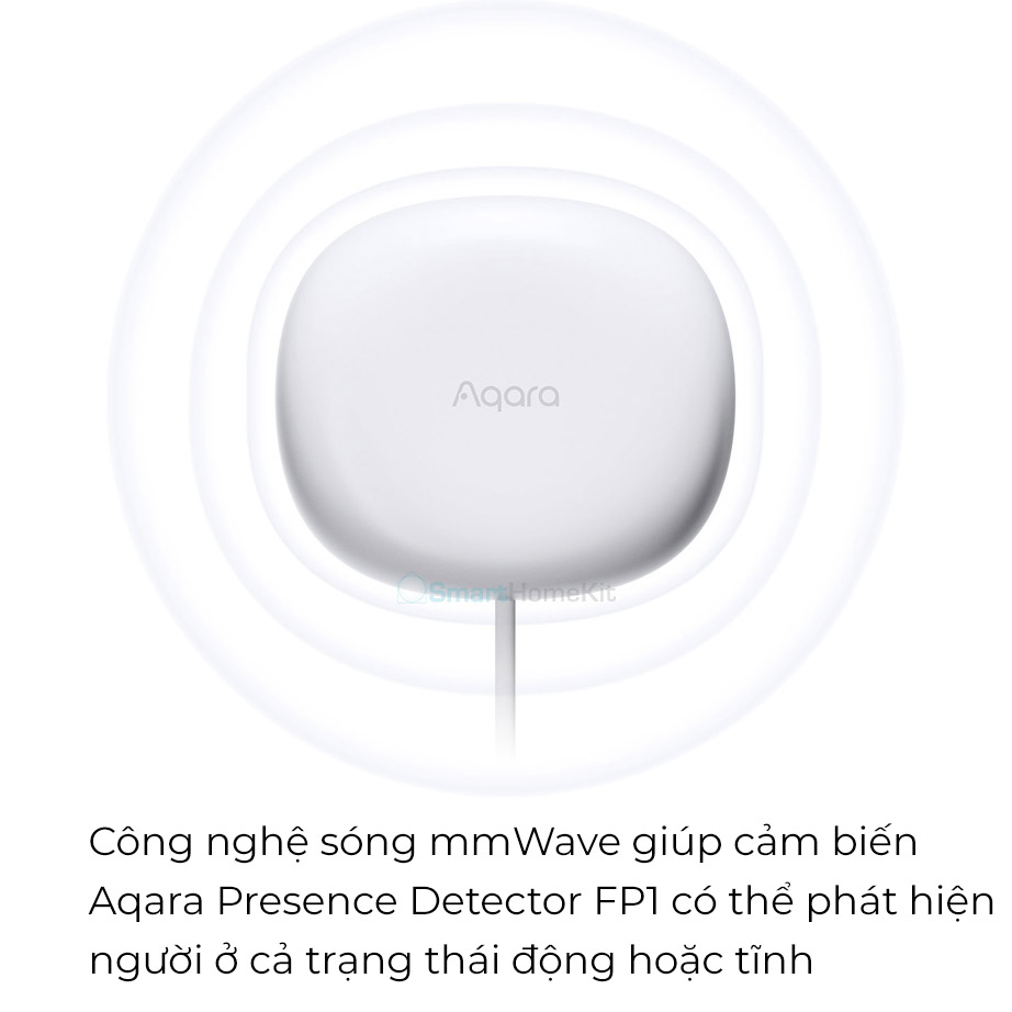 Cảm biến hiện diện Aqara FP1 Human Presence Sensor, phát hiện bằng sóng microWave, tương thích HomeKit - Hàng chính hãng