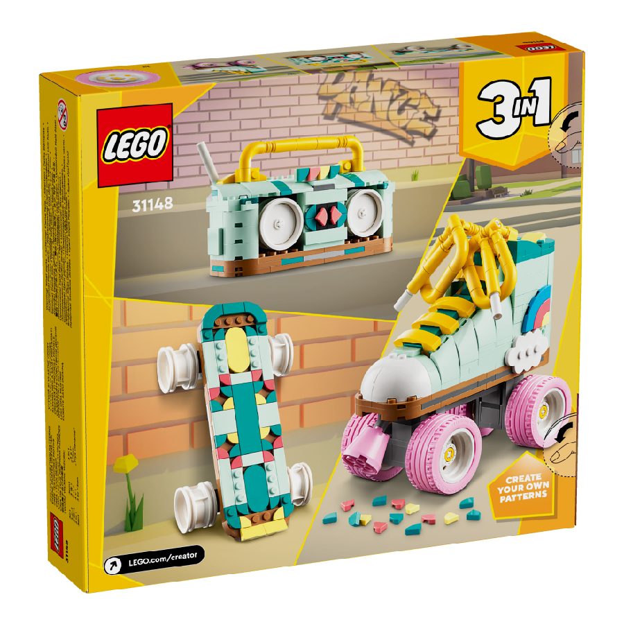 Đồ Chơi Lắp Ráp Giày Trượt Patin Retro LEGO CREATOR 31148 (342 chi tiết)