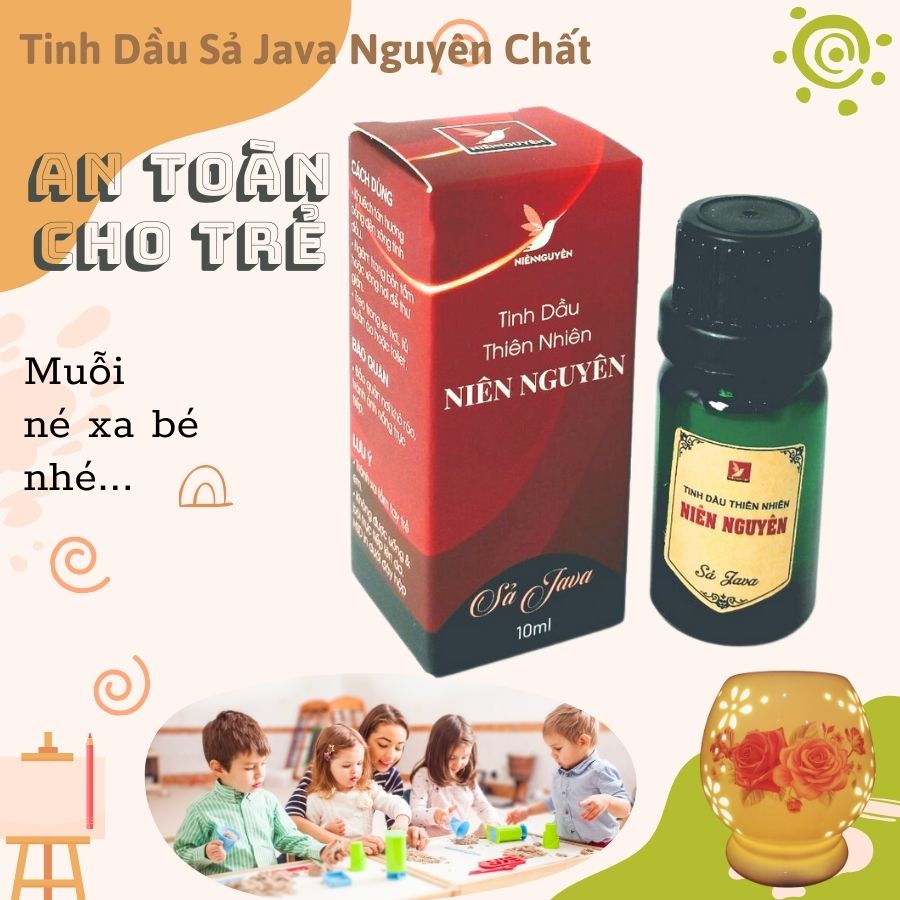 Tinh Dầu Thiên Nhiên - Tinh Dầu Sả Java Nguyên Chất – Chai Nhỏ Xông Đèn : Đuổi muỗi, khử mùi, thư giãn...
