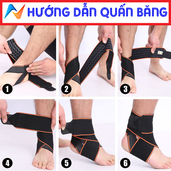 Băng Quấn Bảo Vệ Cổ Chân, Mắt Cá Chân VNS-GF066, Một Đôi Cho Hai Cổ Chân Khỏe Mạnh