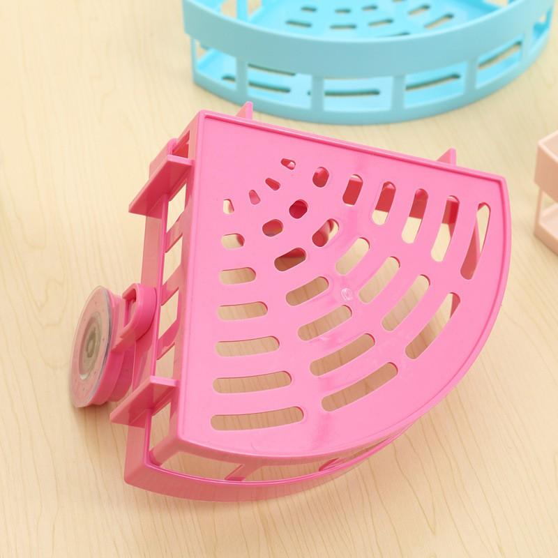 Kệ góc nhựa nhà tắm hút chân không cao cấp, thiết kế thông minh tiết kiệm không gian (Giao mẫu ngẫu nhiên)