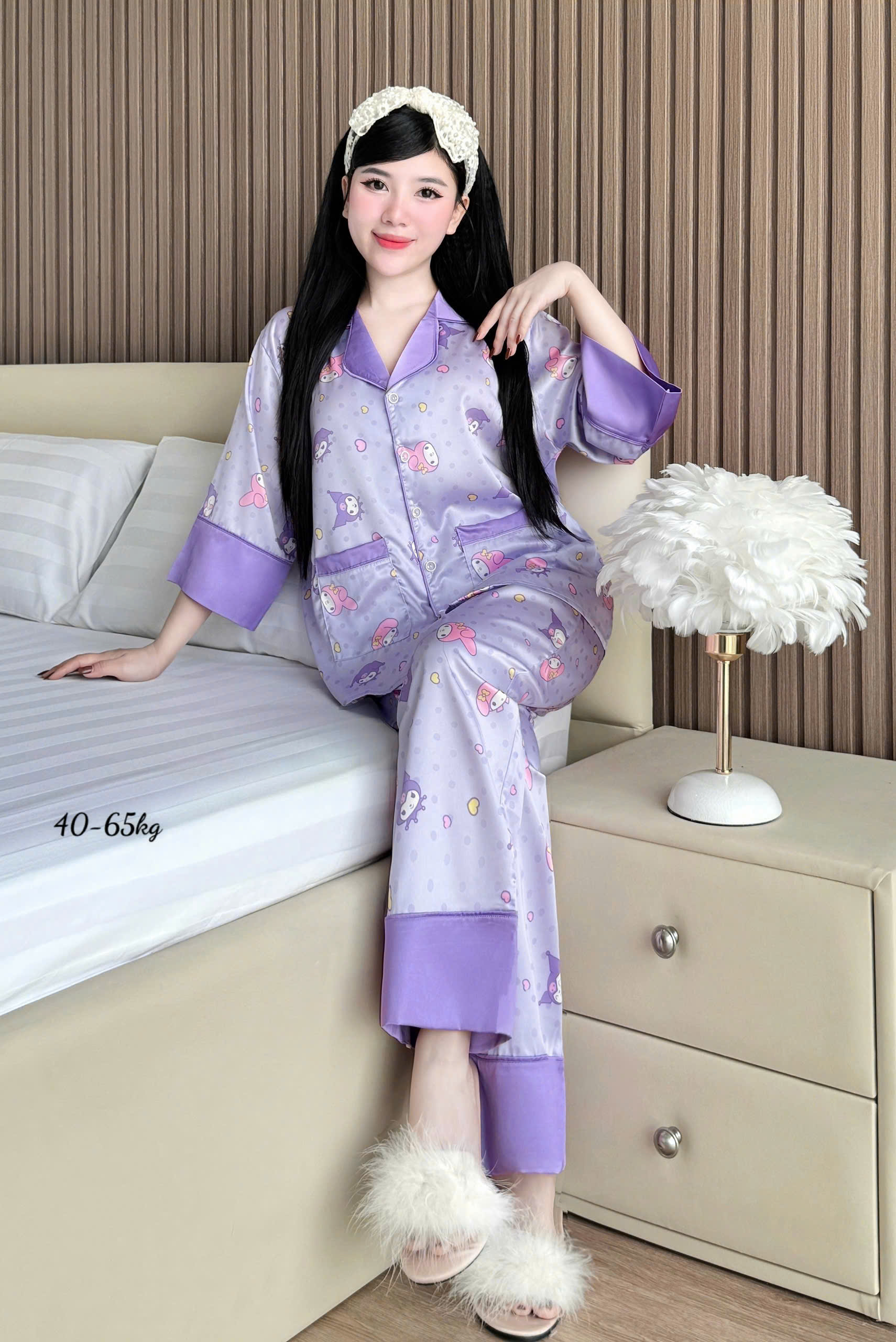 [NN Pijama] Đồ ngủ nữ mặc nhà pijama tay lở lụa latin cao cấp