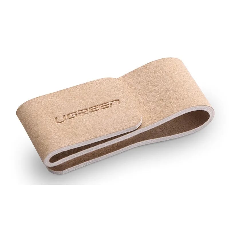 UGREEN 50371 Khaki Multi Functional Storage Leather Buckle Headphone Cable LP138 - Hàng Chính Hãng