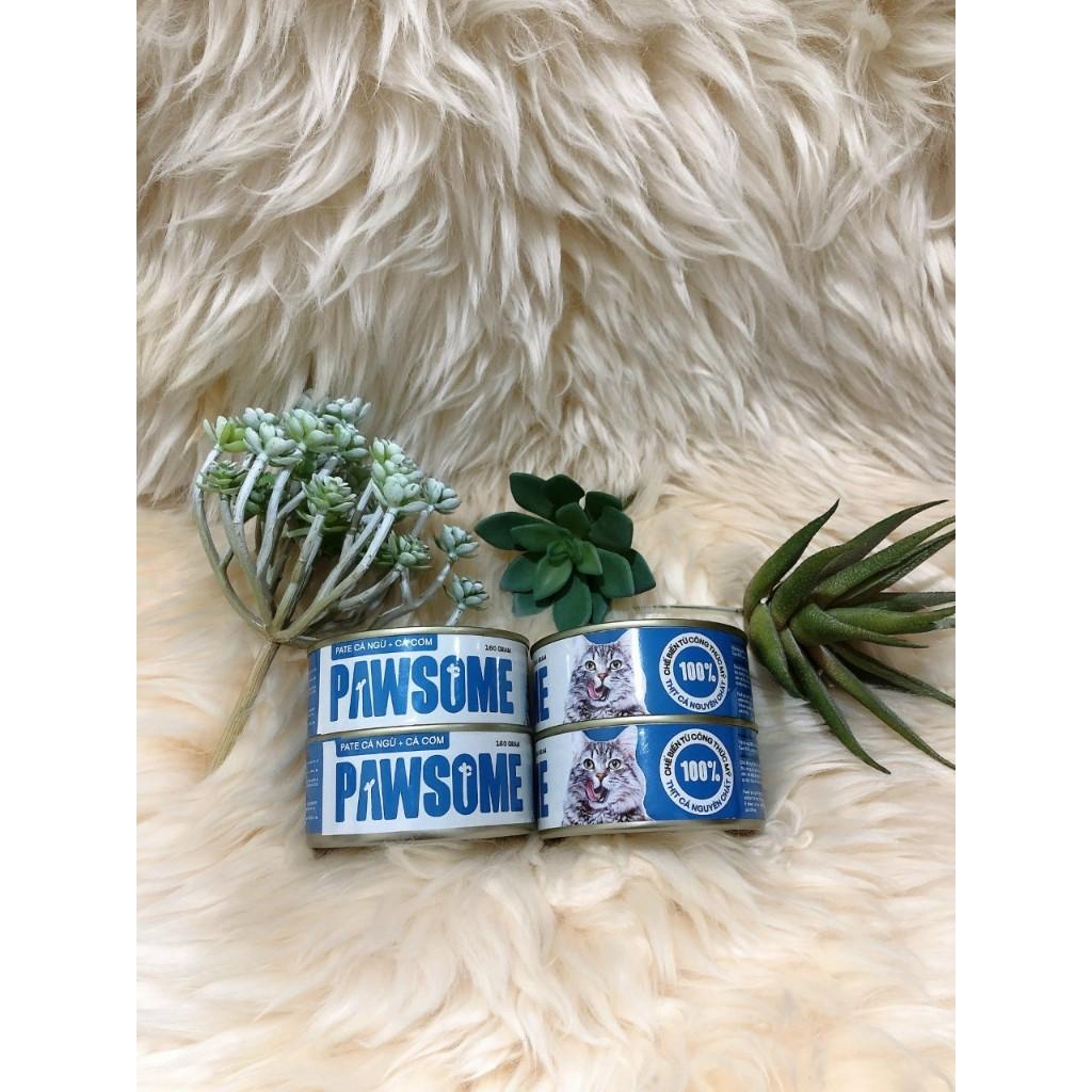 160Gram Pate Pawsome cho MÈO, Pate MÈO Sốt Viên Plaisir đủ loại, Pate của Pháp dành cho Thú Cưng