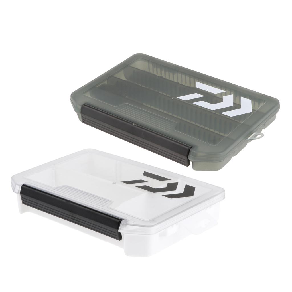 Plastic Fishing Lures Baits Tackle Storage Container Organizer Box S Gray