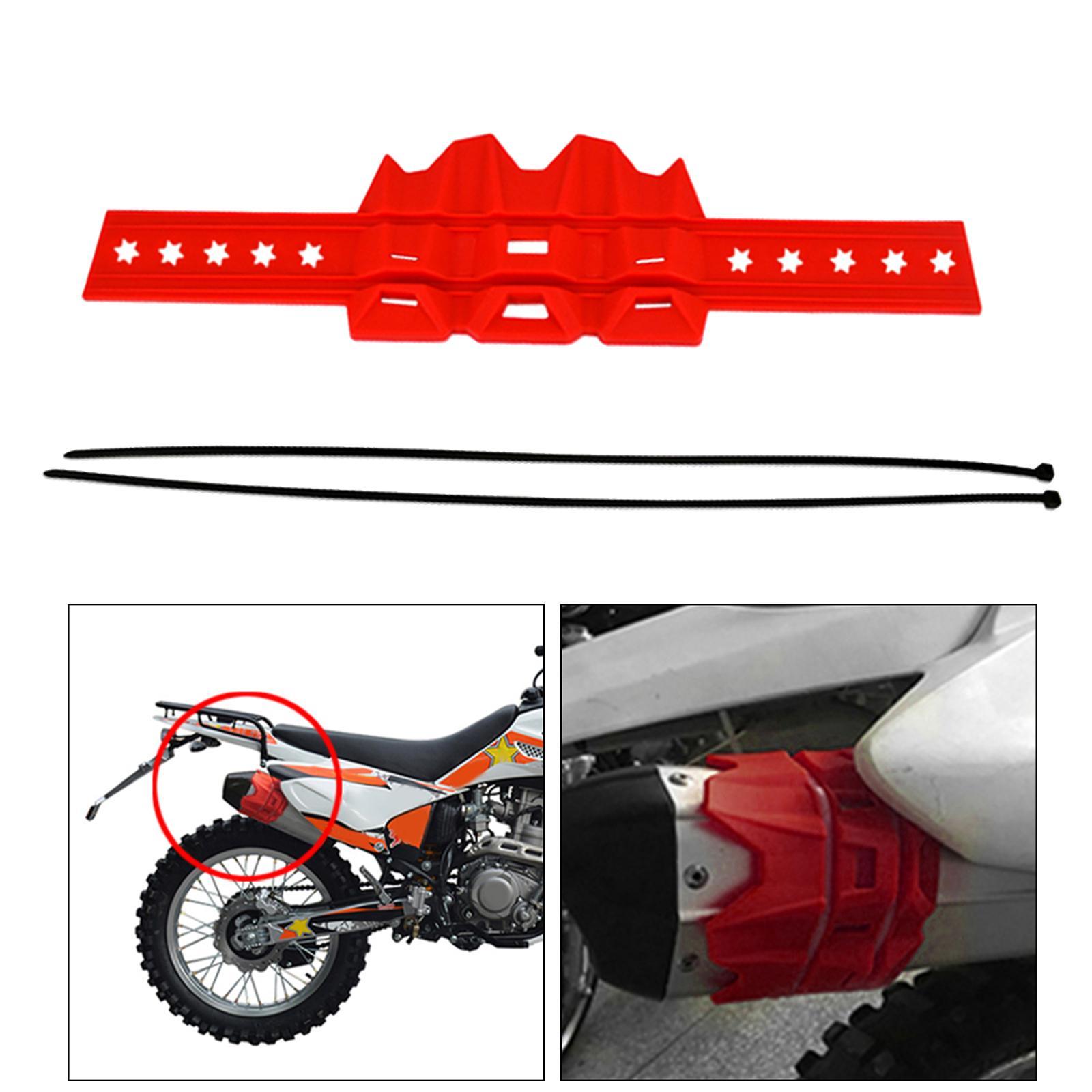Universal Motorcycle Exhaust Silencer Protector Guard Heat-resist 2/ 4 Stroke