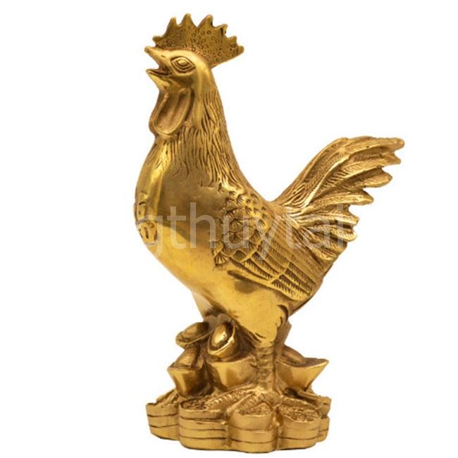 Gà Trống ĐỒNG Phong thủy, Trang trí cao 14cm