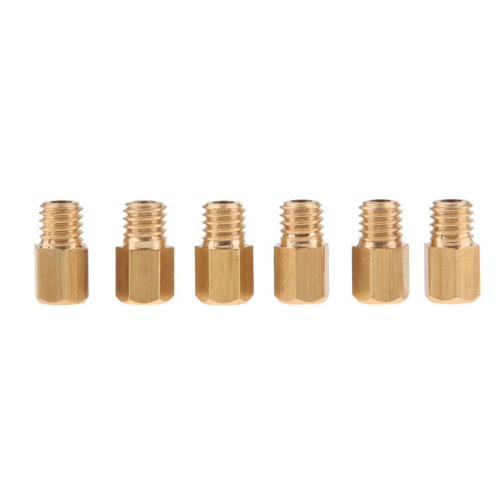 6Pcs Carburetor Carb  Head Style Main Jets 100 110 120 130 140 150