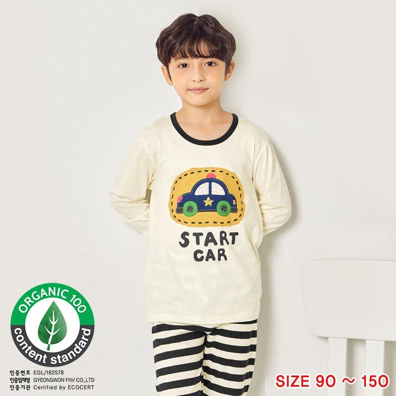 Bộ đồ quần áo dài tay cotton mùa thu đông dáng rộng cho bé trai U1026 - Unifriend Hàn Quốc, Cotton Organic