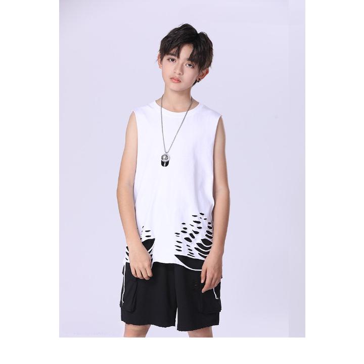 TA252 - TILANI - T1043 Áo tanktop rách cho bé từ 4-12T