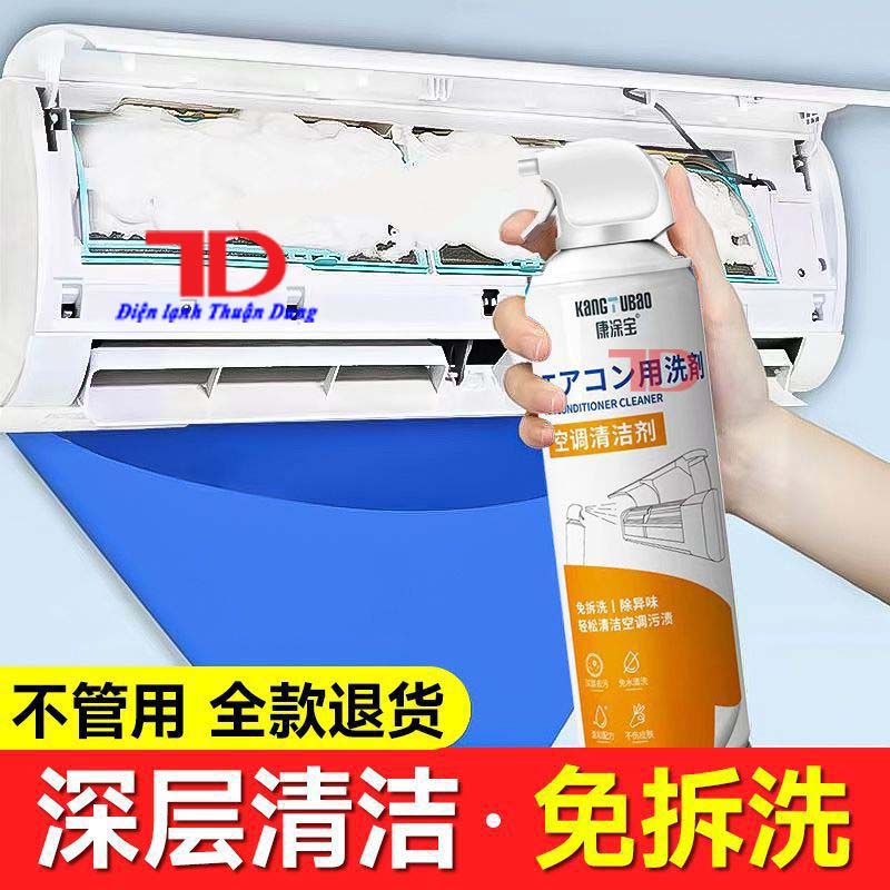 Chai Xịt Khử Mùi Diệt Khuẩn Vệ Sinh Máy Lạnh, Điều Hòa Kangtubao 500Ml, Điện lạnh Thuận Dung