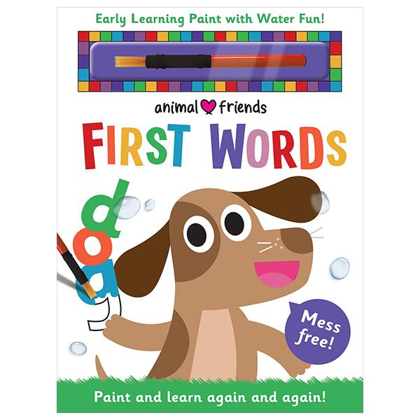 Sách ngoại văn: Early Learning Magic Water Colouring - Animal Friends First Words