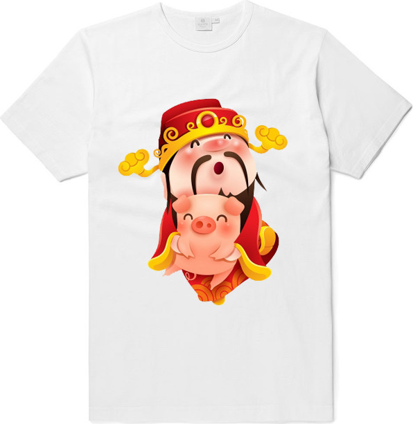 Áo gia đình mẫu Thần tài cotton dày dặn mềm mát