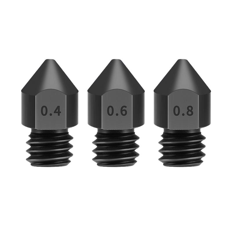 Đầu máy đùn vòi phun thép cứng MK8 mới cho A8 A8plus Ender 3 CR10 Máy in 3D Cập nhật Vòi phun 0,2/0,3/0,4/0,5/0,6/0,8/1,0mm