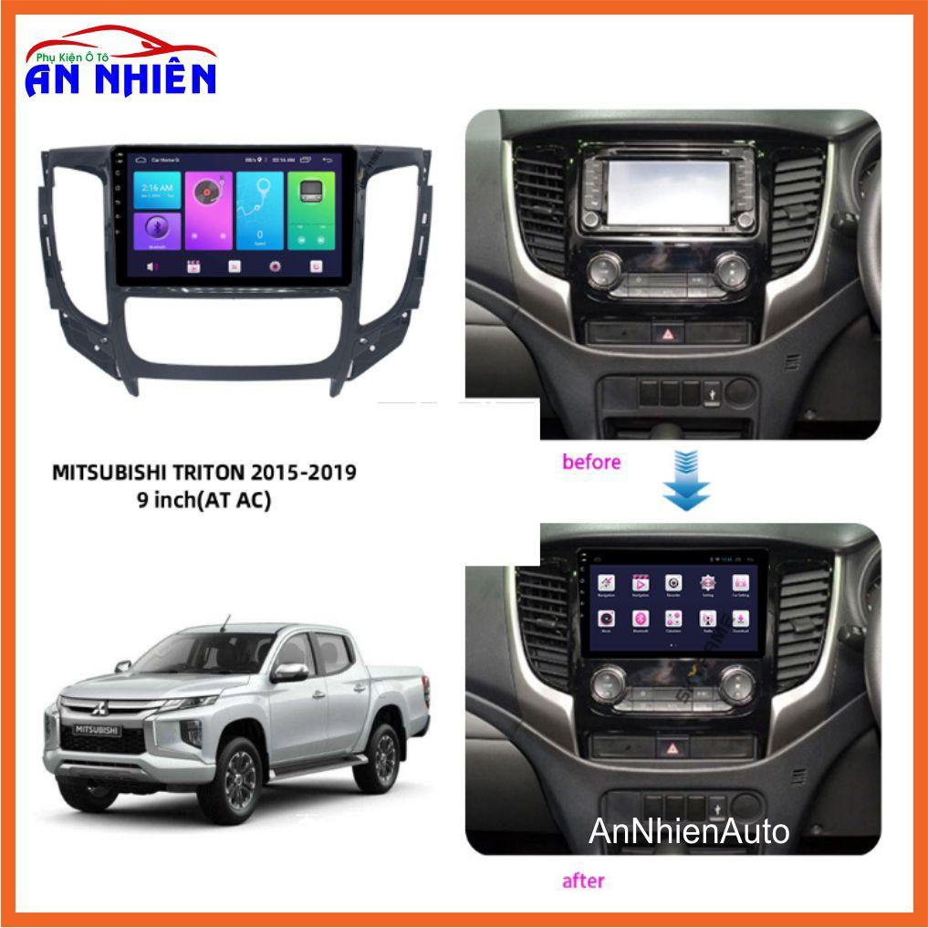 Màn Hình 9 inch Cho Xe TRITON (Tự Động) - Màn Hình DVD Android Tặng Kèm Mặt Dưỡng Giắc Zin Cho Mitsubishi Triton