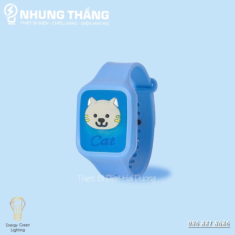 Đồng Hồ Tinh Dầu Đuổi Muỗi Có Đèn – Vòng Đeo Tay Đuổi Muỗi Tinh Dầu Thực Vật Phát Sáng - Màu Random - Có Video