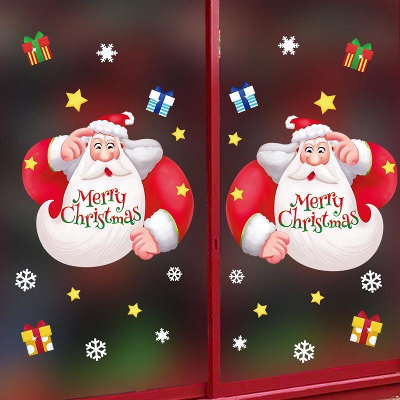 Drcal trang trí Noel Hít Tĩnh Điện - Ông Già giáng sinh Mập ú đáng yêu