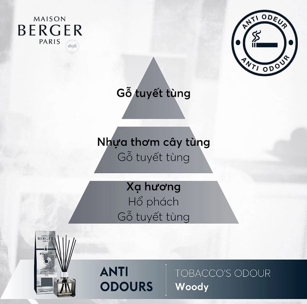 Maison Berger - Tinh dầu khuếch tán, khử hương Woody